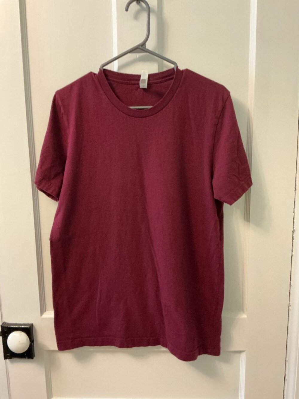Bella Canvas maroon, unisex t-shirt (m)